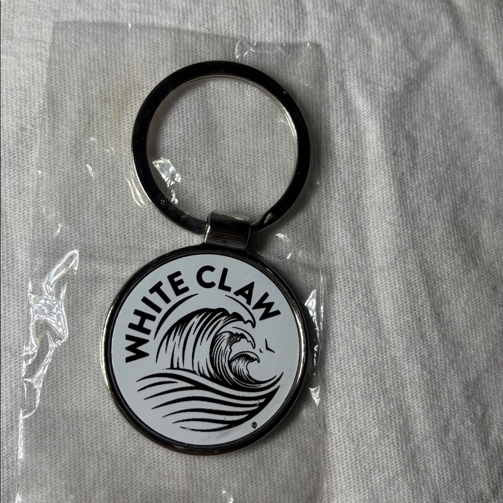 White Claw Black and White Keychain